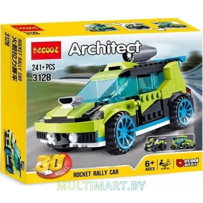 Конструктор Decool Архитектор 3128 Ралли машина